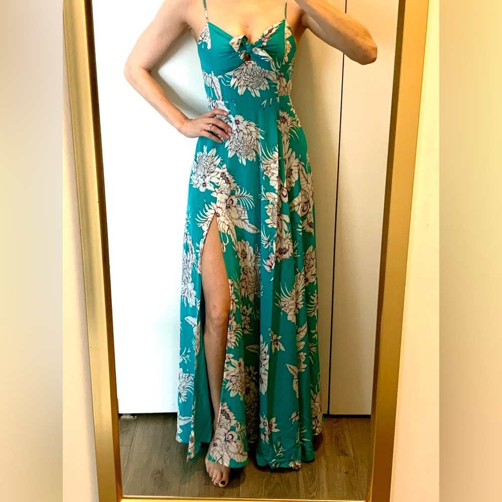 Yumi Kim flowy dress with tie-front and slit